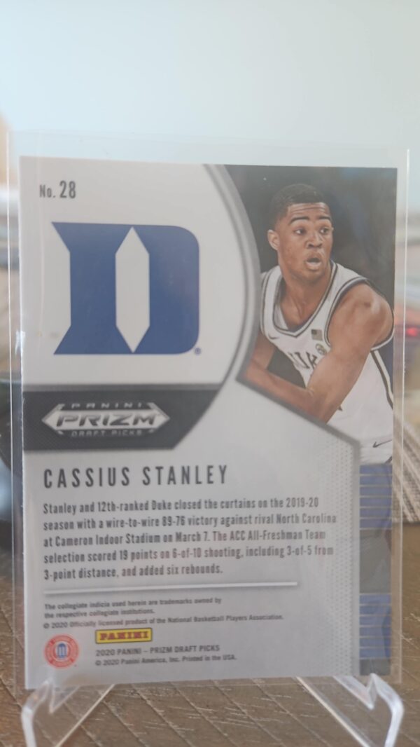 2020-21 Panini Prizm Draft Picks #28 Cassius Stanley Rc - Image 2