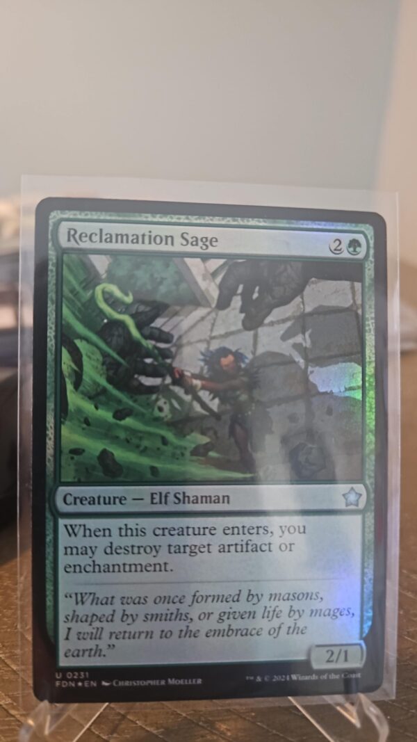 Reclamation Sage FDN Foundations MTG 231 FOIL UNCOMMON M/NM
