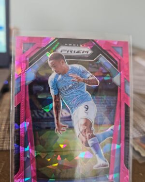 2020-21 Panini Prizm Premier League Retail Pink Ice Prizm Gabriel Jesus #105