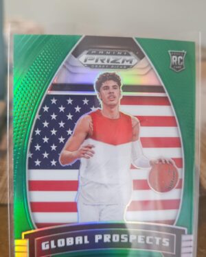 2020 Prizm DP #98 LaMelo Ball Green Prizm Global Prospects RC