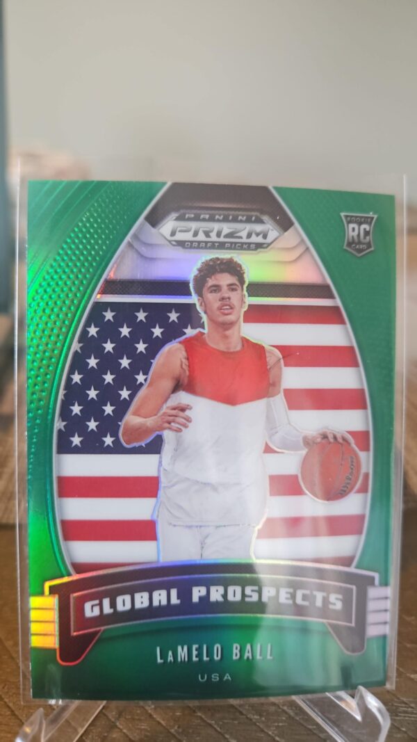 2020 Prizm DP #98 LaMelo Ball Green Prizm Global Prospects RC