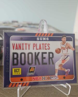 2020-21 Hoops #15 Devin Booker Vanity Plates Phoenix Suns