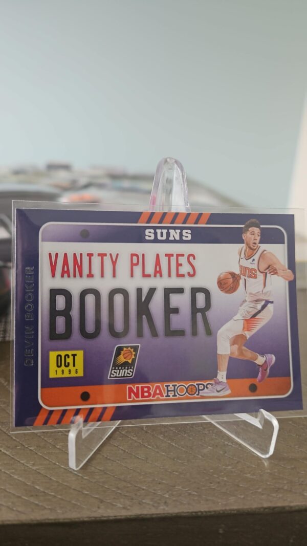2020-21 Hoops #15 Devin Booker Vanity Plates Phoenix Suns