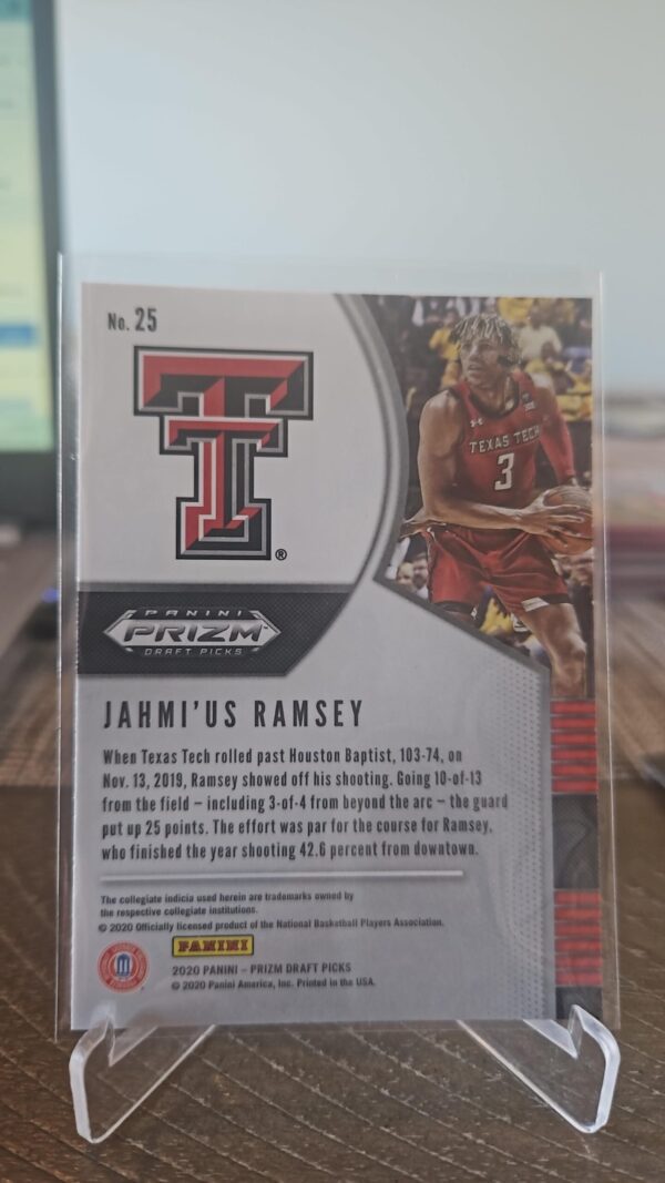 Jahmius Ramsey #25 Rookie RC 2020-21 Panini Prizm Draft Picks - Image 2