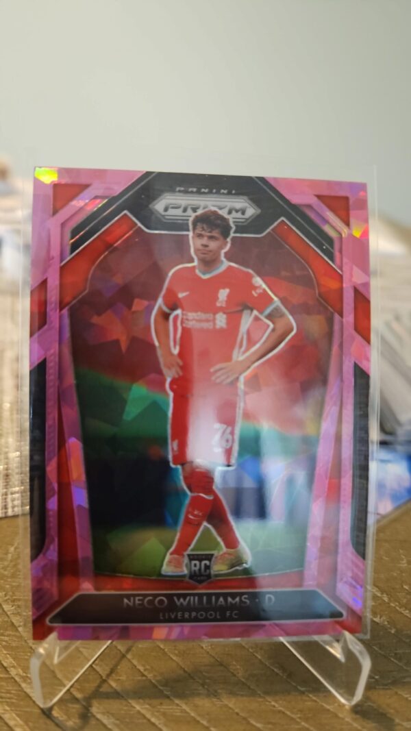2020-21 Panini Prizm Premier League Retail Pink Ice Neco Williams #252 Rookie RC