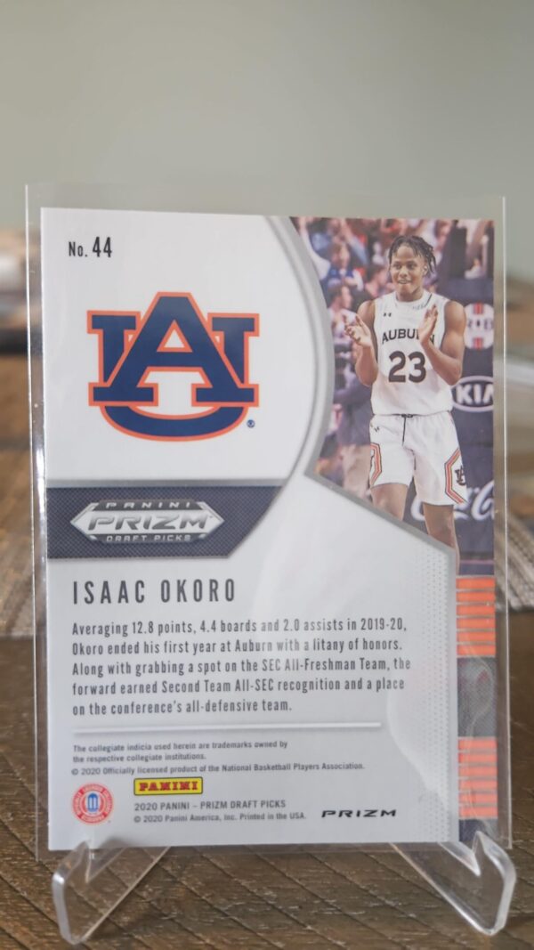 2020 Panini Prizm Draft Picks Collegiate #44 Isaac Okoro Green RC - Image 2