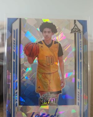 2021-22 Leaf Metal Blue Wave Auto /25 Jared McCain #BA-JMC Basketball Prospect