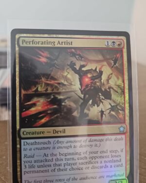 MTG Magic the Gathering Perforating Artist (124/763) Foundations NM FOIL