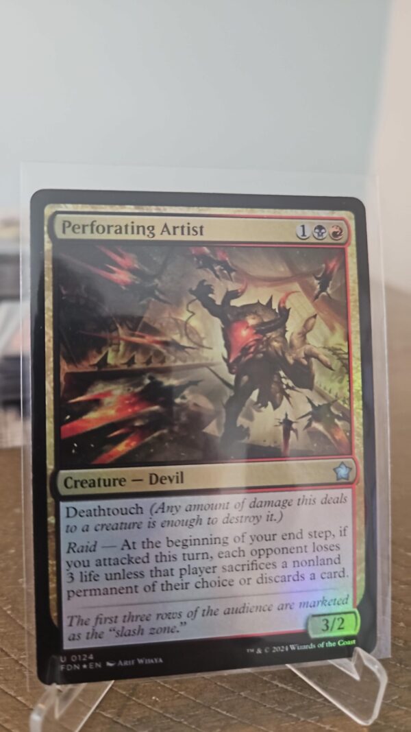 MTG Magic the Gathering Perforating Artist (124/763) Foundations NM FOIL