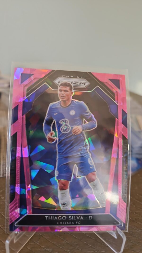 2020-21 Panini Prizm Premier League Retail Pink Ice Prizm Thiago Silva #222