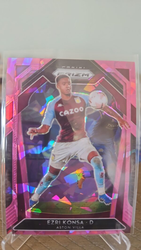 2020-21 Panini Prizm Premier League Retail Pink Ice Prizm Ezri Konsa #276