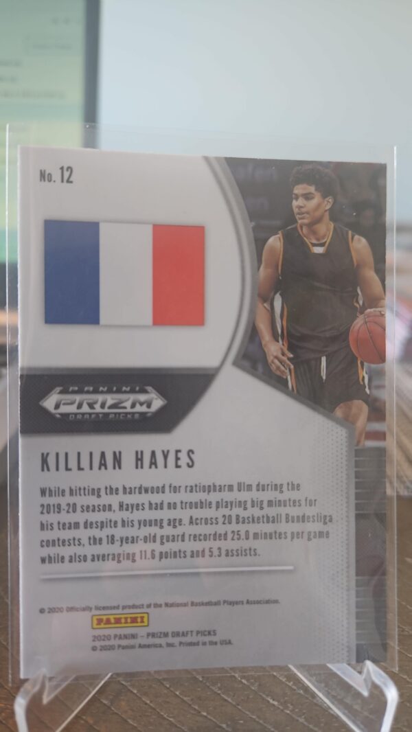 Killian Hayes #12 Rookie RC Base 2020-21 Panini Prizm Draft Picks - Image 2
