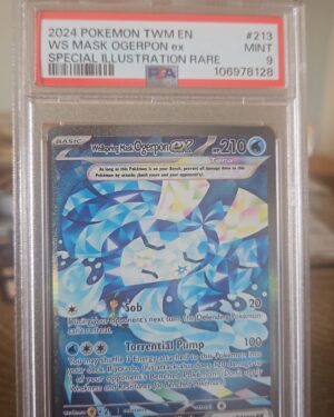 Pokémon Twilight Masquerade Wellspring Mask Ogerpon ex SIR 213/167 PSA 9 Secret Illustration Rare