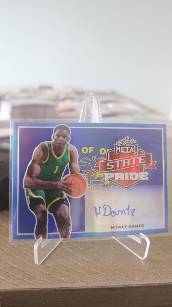 2021-22 Leaf Metal State Pride Blue Rainbow /50 N’Faly Dante #SP-ND1 Auto