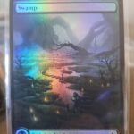 MTG Swamp (0287) Foundations Foil Full Art Foil Basic Land