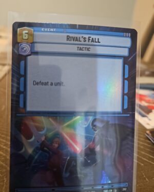 rival’s fall, hyperspace foil, 352, shadows of the galaxy, star wars unlimited, near mint