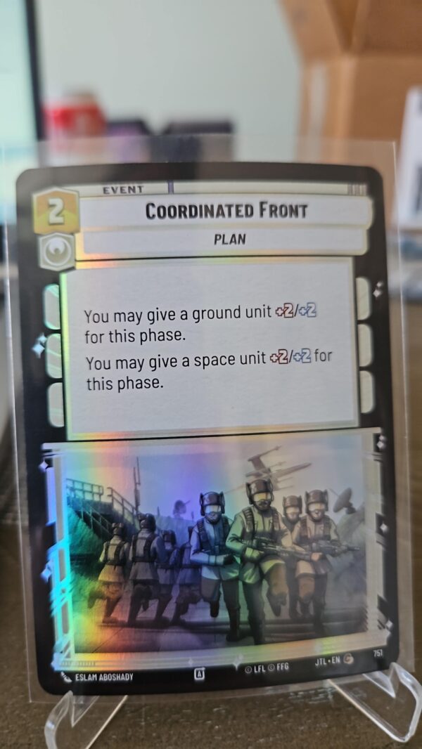 Star Wars Unlimited JTL Foil Card #751 Coordinated Front
