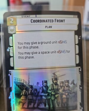 Star Wars Unlimited JTL Foil Card #751 Coordinated Front