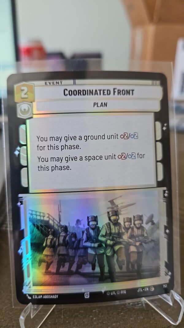 Star Wars Unlimited JTL Foil Card #751 Coordinated Front