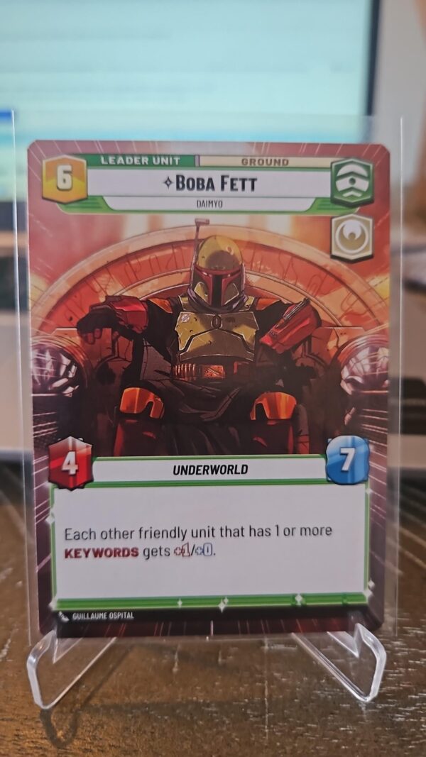 Star Wars Unlimited - Boba Fett Hyperspace #287 - Shadows of the Galaxy (Near-Mint) - Image 2