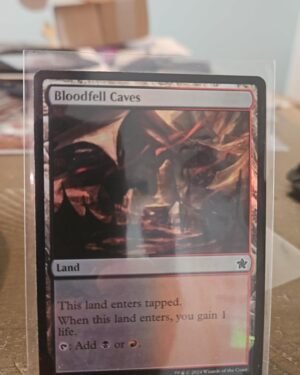 MTG Magic the Gathering Bloodfell Caves (259/789) Foundations FOIL