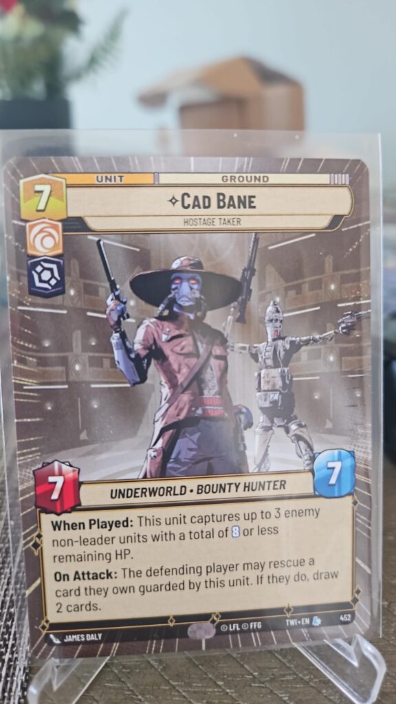 Star Wars Unlimited Cad Bane Hostage Taker Hyperspace Twilight of the Republic Non-Foil Card