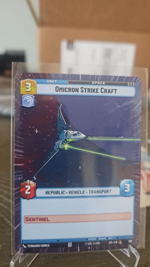 Omicron Strike Craft Hyperspace - JTL 326 NM - Star Wars Unlimited