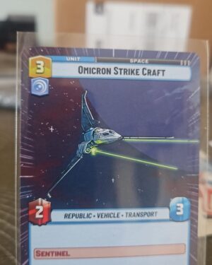 omicron strike craft, hyperspace, jtl 326, jump to lightspeed, star wars unlimited, near mint