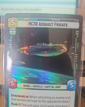 Star Wars Unlimited Jump to Lightspeed – MC30 Assault Frigate Foil #616
