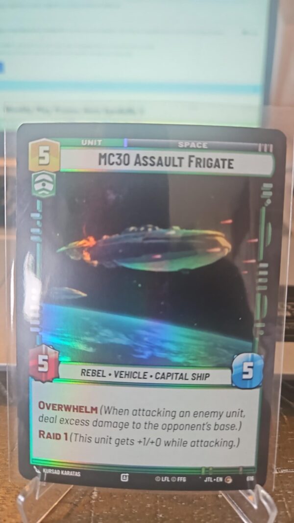 Star Wars Unlimited Jump to Lightspeed – MC30 Assault Frigate Foil #616
