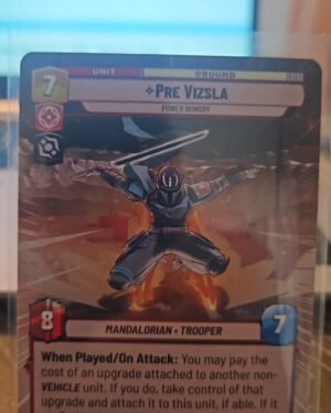 Pre Vizsla Power Hungry #411 Star Wars Unlimited card near mint