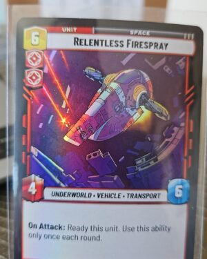 Relentless Firespray 655 Star Wars Unlimited foil card near mint