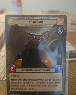 Cad Bane #293 Hyperspace Star Wars Unlimited Shadows Of The Galaxy non foil
