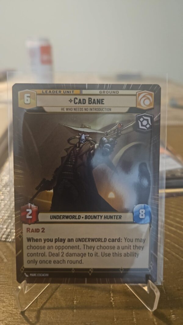 Cad Bane #293 Hyperspace Star Wars Unlimited Shadows Of The Galaxy non foil