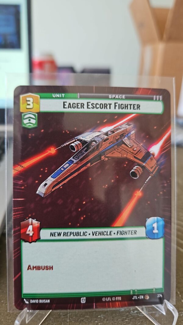 Eager Escort Fighter Hyperspace Foil - JTL 846 NM - Star Wars Unlimited