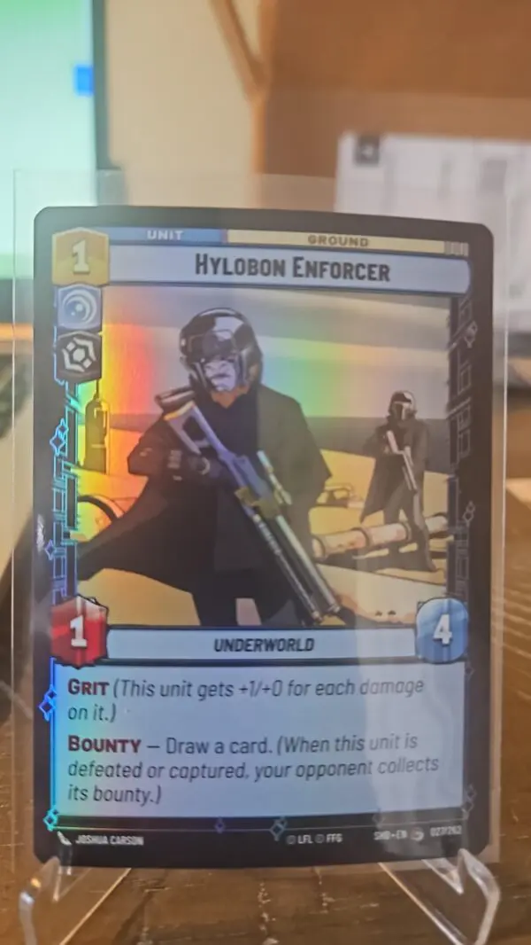 Star Wars Unlimited - Hylobon Enforcer - 27/262 Shadows of the Galaxy (Foil) card