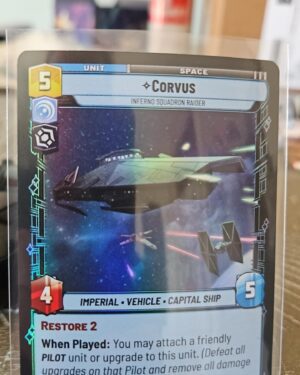 Corvus Inferno Squadron Raider #536 Star Wars Unlimited JTL foil card near mint