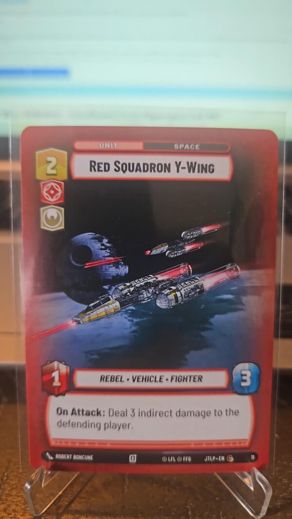 Red Squadron Y-Wing (Star Wars Unlimited, Weekly Play Promo, #11)