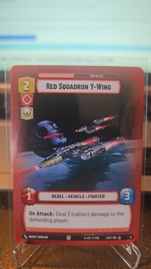 Red Squadron Y-Wing (Star Wars Unlimited, Weekly Play Promo, #11)