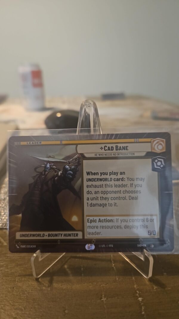 Cad Bane #293 Hyperspace Star Wars Unlimited Shadows Of The Galaxy non foil - Image 2