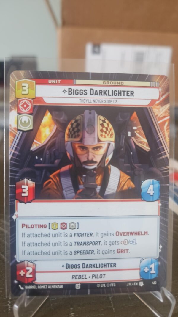 Star Wars Unlimited JTL Hyperspace Card #884 Biggs Darklighter