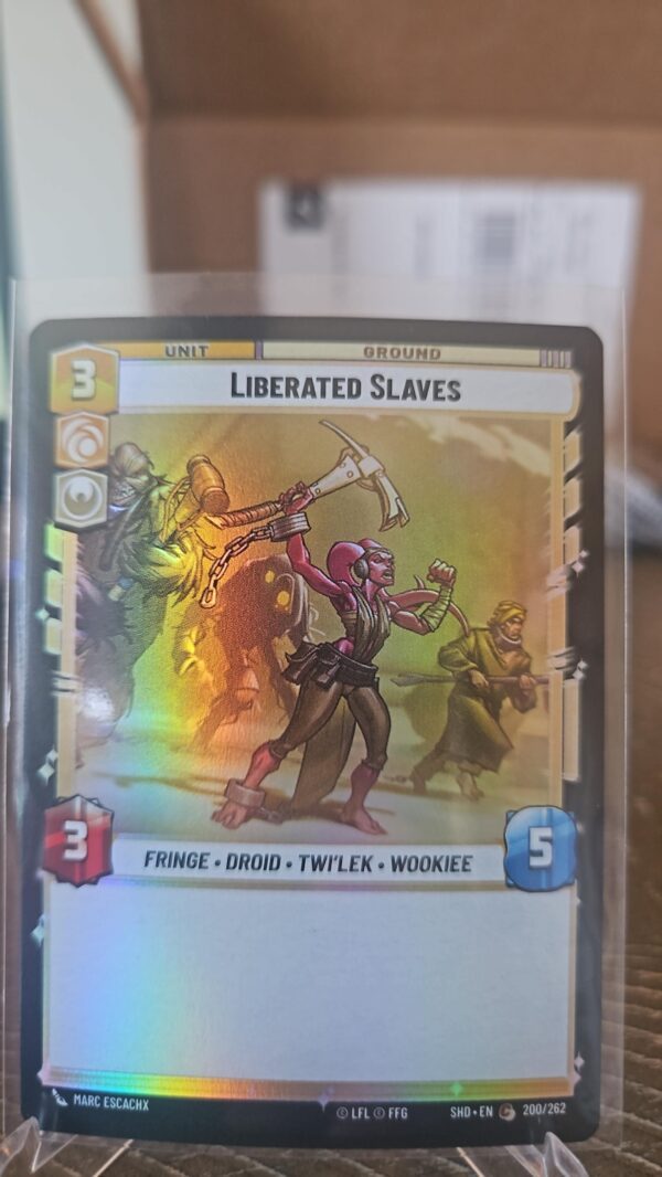 Star Wars Unlimited - Liberated Slaves - FOIL #200 - Shadows of the Galaxy