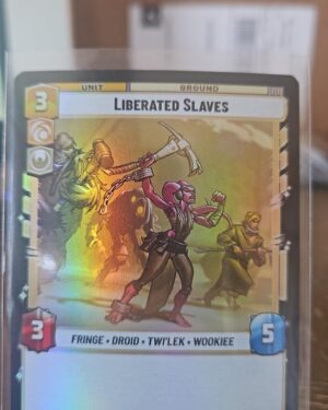 Star Wars Unlimited Liberated Slaves Foil #200 Shadows of the Galaxy card