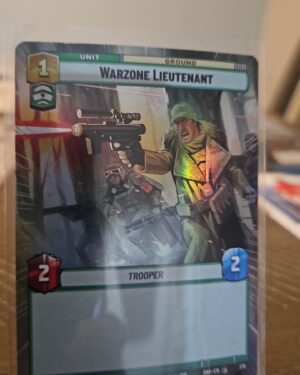 warzone lieutenant, hyperspace foil, shadows of the galaxy, star wars unlimited, holo