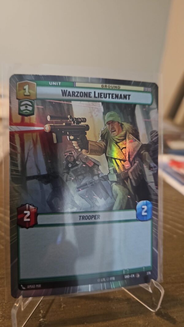 Star Wars Unlimited Shadows of the Galaxy Warzone Lieutenant Hyperspace Foil