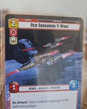 Red Squadron Y-Wing Hyperspace JTL 411 NM Star Wars Unlimited Card