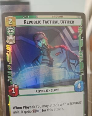 Star wars unlimited Twilight of the republic foil republic tactical officer #91/25