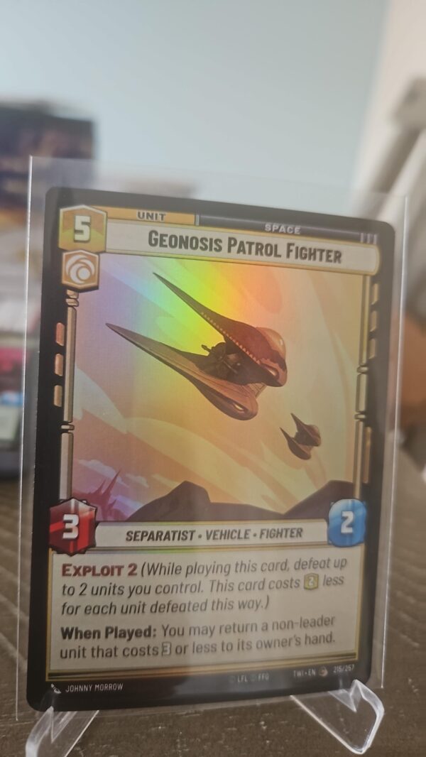 Star wars unlimited Twilight of the republic foil Geonosis patrol fighter #215/257