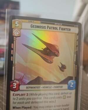 Star wars unlimited Twilight of the republic foil Geonosis patrol fighter #215/257
