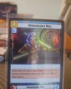 Star wars unlimited Twilight of the republic foil Unshakeable will #71/257